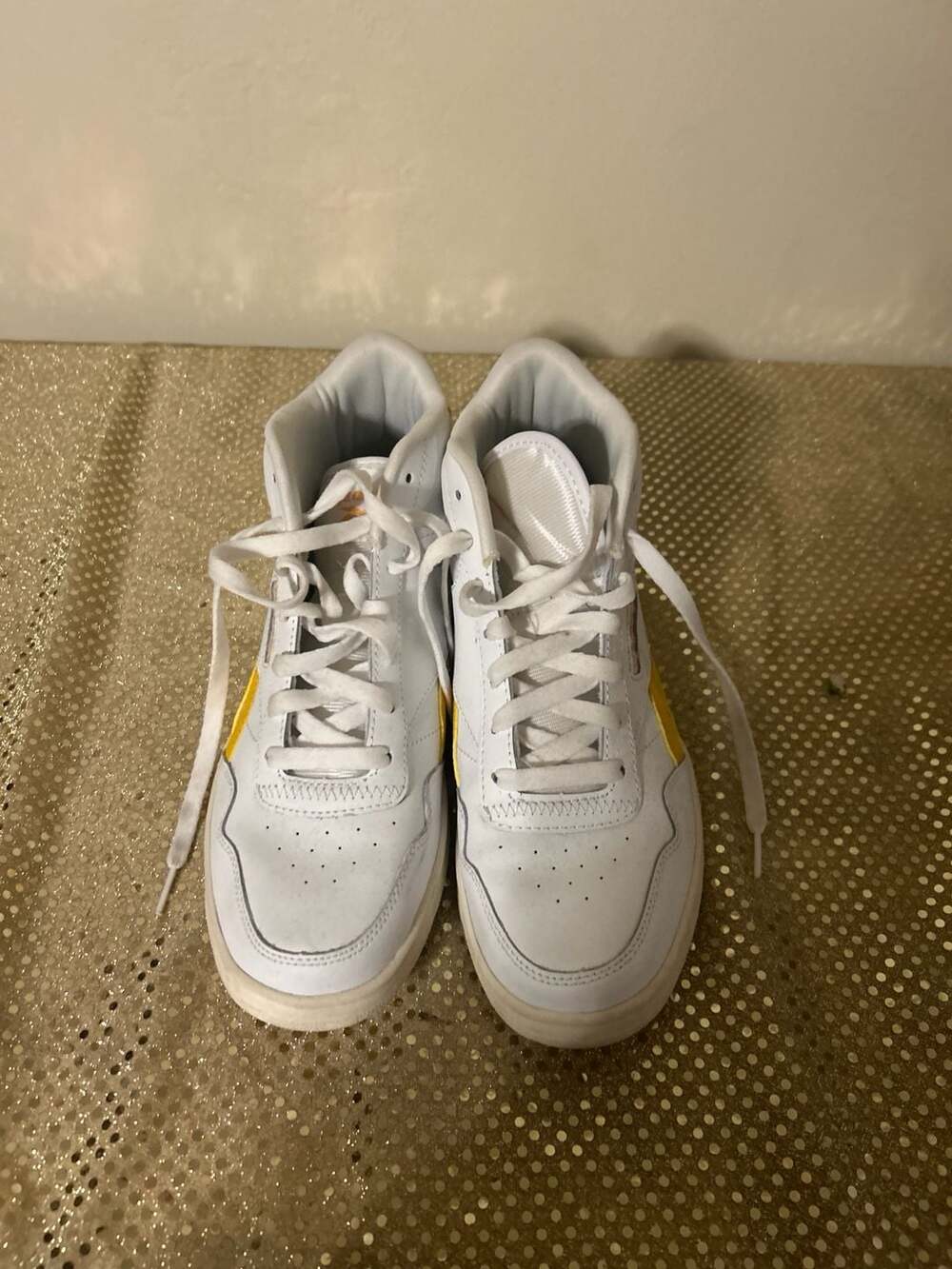Reebok Women's Club High-Top Sneakers White Fierce Gold GW4409